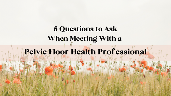 5 Questions to Ask When Meeting With a Pelvic Floor Health Professional